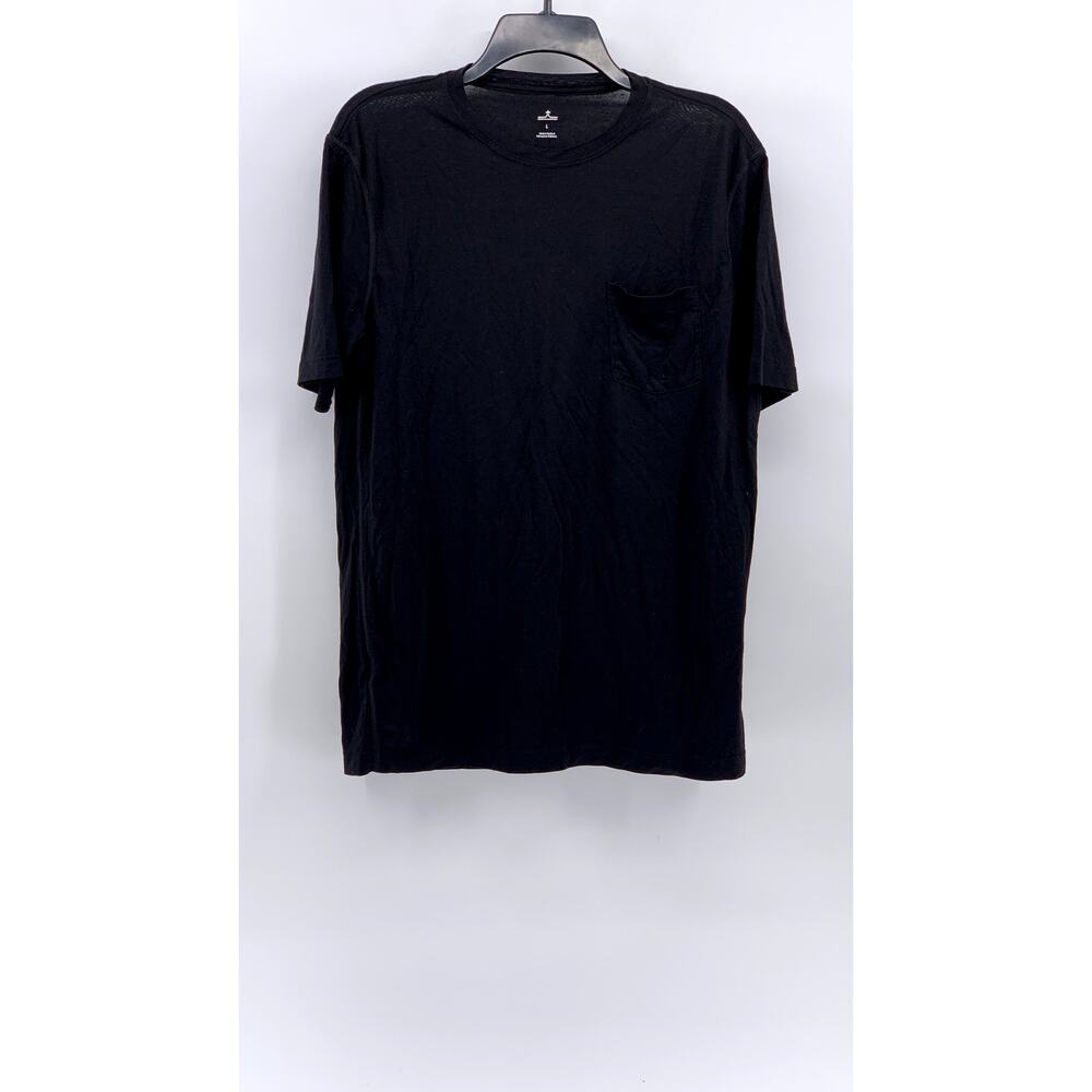 EVO Men's Black Merino Wool Short-Sleeve T-Shirt SZ L